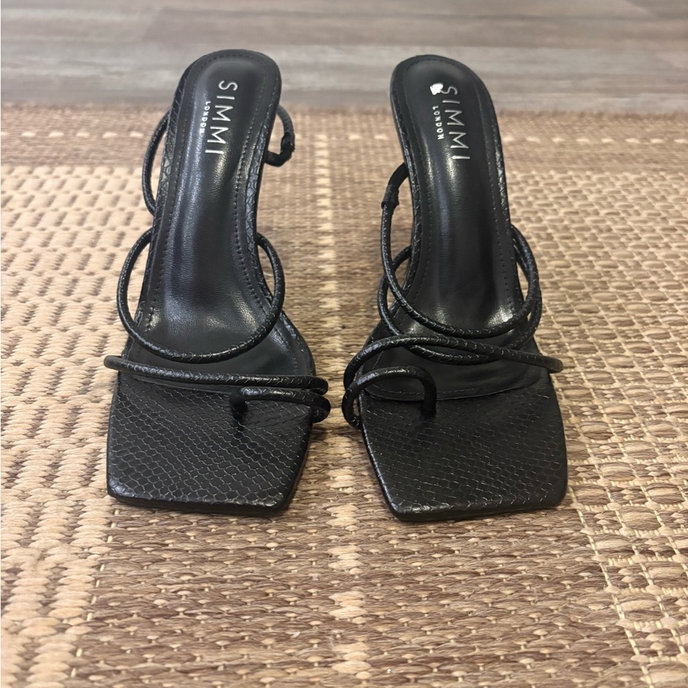 Black Strappy Heels